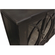 Pemberly Row 6-Door Solid Pine Wood Sideboard in Antique Black Finish