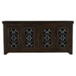 Pemberly Row 4-Door Solid Mango Wood Sideboard in Barista Brown Finish