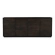 Pemberly Row 4-Door Solid Mango Wood Sideboard in Barista Brown Finish