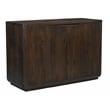 Pemberly Row 2-Door Solid Acacia Wood Sideboard in Barista Brown Finish