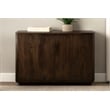 Pemberly Row 2-Door Solid Acacia Wood Sideboard in Barista Brown Finish