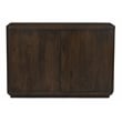 Pemberly Row 2-Door Solid Acacia Wood Sideboard in Barista Brown Finish