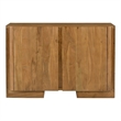 Pemberly Row 2-Door Solid Acacia Wood Sideboard in Acacia Tan Finish