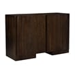 Pemberly Row 2-Door Solid Acacia Wood Sideboard in Barista Brown Finish