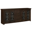 Pemberly Row 4-Door 4-Drawer Solid Mango Wood Sideboard in Barista Brown