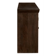Pemberly Row 4-Door 4-Drawer Solid Mango Wood Sideboard in Barista Brown