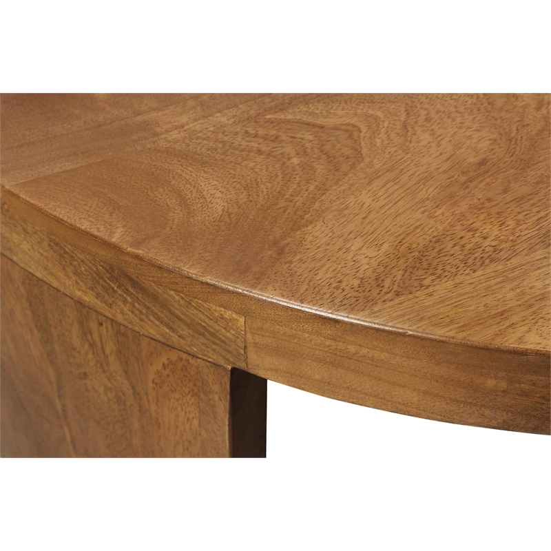 Pemberly Row 2-Piece Nesting Cocktail Table Set in Royal Walnut Solid Wood