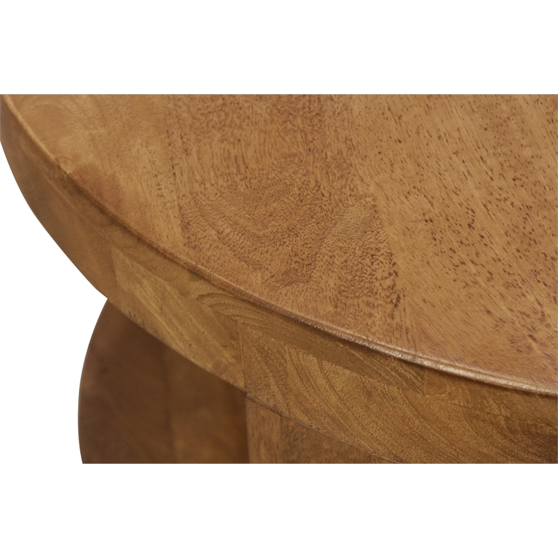 Pemberly Row 2-Piece Nesting Cocktail Table Set in Royal Walnut Solid Wood