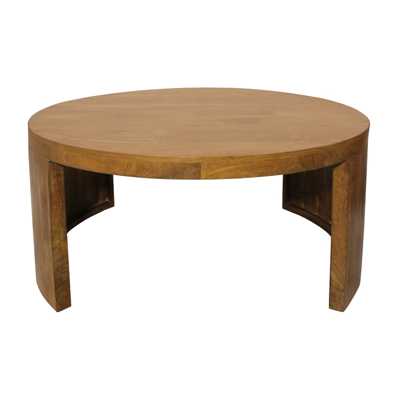 Pemberly Row 2-Piece Nesting Cocktail Table Set in Royal Walnut Solid Wood
