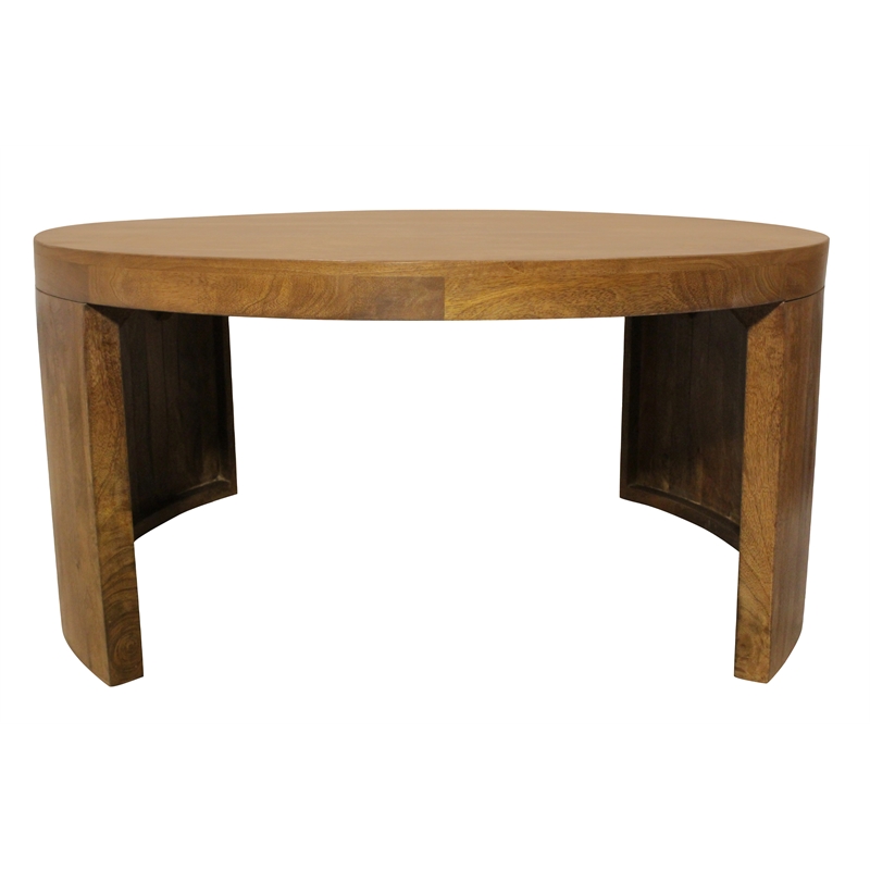 Pemberly Row 2-Piece Nesting Cocktail Table Set in Royal Walnut Solid Wood