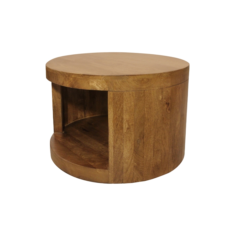 Pemberly Row 2-Piece Nesting Cocktail Table Set in Royal Walnut Solid Wood