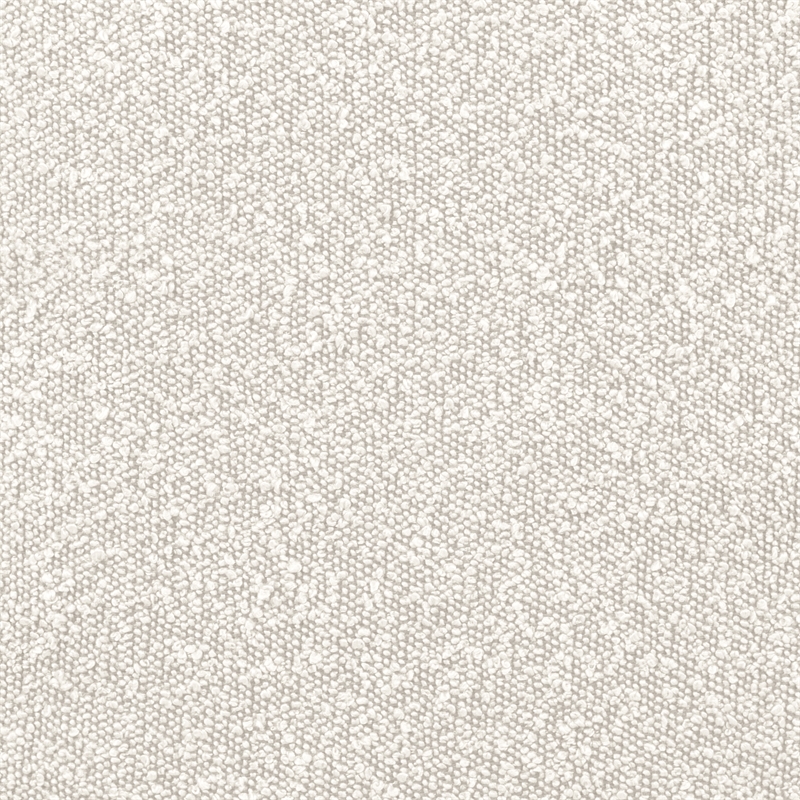 Pemberly Row Boucle Fabric Swivel Chair in Ivory on Solid Wood Base