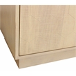 Pemberly Row 4-Door Hand-Carved Solid Wood Sideboard in Aged Natural