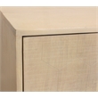 Pemberly Row 4-Door Hand-Carved Solid Wood Sideboard in Aged Natural