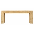 Pemberly Row Solid Mango Wood Console Table in Natural Finish