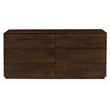 Pemberly Row 6-Drawer Solid Mango Wood Dresser in Barista Brown Finish