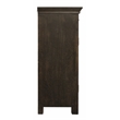 Pemberly Row 4-Door 4-Drawer Hand-Carved Sideboard in Antique Black