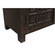 Pemberly Row 4-Door 4-Drawer Hand-Carved Sideboard in Antique Black