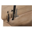 Pemberly Row Reclaimed Wood Storage Bench Cocktail Table in Ash Ivory