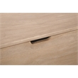 Pemberly Row Reclaimed Wood Storage Bench Cocktail Table in Ash Ivory