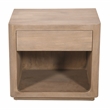 Pemberly Row Reclaimed Wood Nightstand in Light Ash Ivory Finish