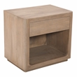 Pemberly Row Reclaimed Wood Nightstand in Light Ash Ivory Finish