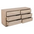 Pemberly Row 6-Drawer Reclaimed Wood Dresser in Light Ash Ivory Finish
