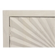Pemberly Row 4-Door Mid-Century Solid Mango Wood Sideboard in Ivory