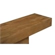 Pemberly Row Solid Mango Wood Console Table in Spice Tan Finish