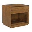 Pemberly Row 1-Drawer Solid Mango Wood Nightstand in Spice Tan