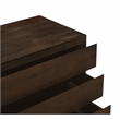 Pemberly Row 3-Drawer Solid Mango Wood Nightstand in Barista Brown