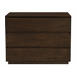Pemberly Row 3-Drawer Solid Mango Wood Nightstand in Barista Brown