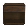 Pemberly Row 1-Drawer Solid Mango Wood Nightstand in Barista Brown