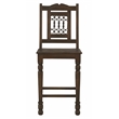 Pemberly Row 2-Piece Solid Mango Wood Bar Chair Set in Barista Brown