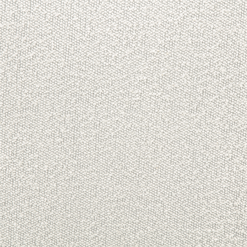 Pemberly Row Boucle Fabric Arm Chair in Ivory with Space Black Wood Frame
