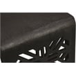 Pemberly Row Hand-Carved Solid Mango Wood Console Table in Charcoal
