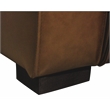 Pemberly Row Full-Leather Power Reclining Sofa in Tan with Black Legs
