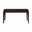 Pemberly Row Small Rectangular Solid Mango Wood Dining Table in Barista Brown