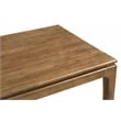 Pemberly Row Small Rectangular Solid Mango Wood Dining Table in Spice Tan