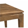 Pemberly Row Small Rectangular Solid Mango Wood Dining Table in Spice Tan