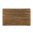 Pemberly Row Small Rectangular Solid Mango Wood Dining Table in Spice Tan