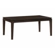 Pemberly Row Large Rectangular Solid Mango Wood Dining Table in Barista Brown