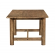 Pemberly Row Rectangular Solid Mango Wood Dining Table in Spice Tan