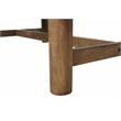 Pemberly Row Rectangular Solid Mango Wood Dining Table in Spice Tan