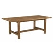 Pemberly Row Rectangular Solid Mango Wood Dining Table in Spice Tan