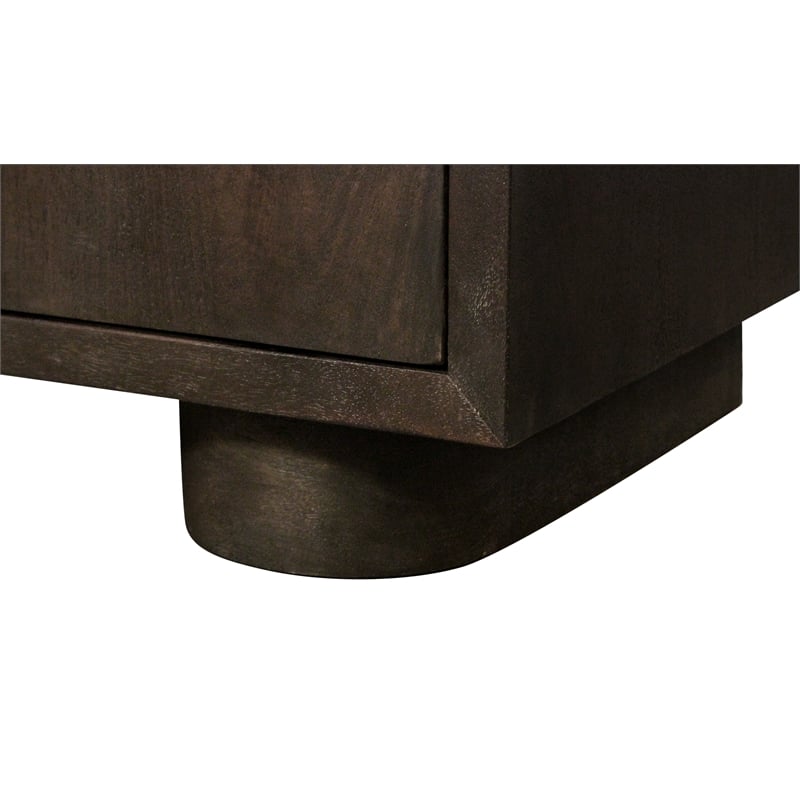 Pemberly Row 2-Door Solid Mango Wood Sideboard in Barista Brown
