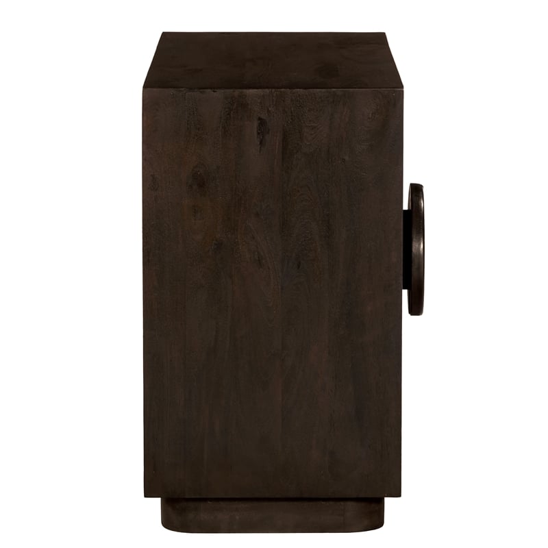 Pemberly Row 2-Door Solid Mango Wood Sideboard in Barista Brown