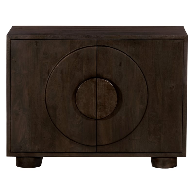 Pemberly Row 2-Door Solid Mango Wood Sideboard in Barista Brown