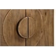 Pemberly Row Contemporary 2-Door Solid Mango Wood Sideboard in Spice Tan