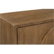 Pemberly Row Contemporary 4-Door Solid Mango Wood Sideboard in Spice Tan